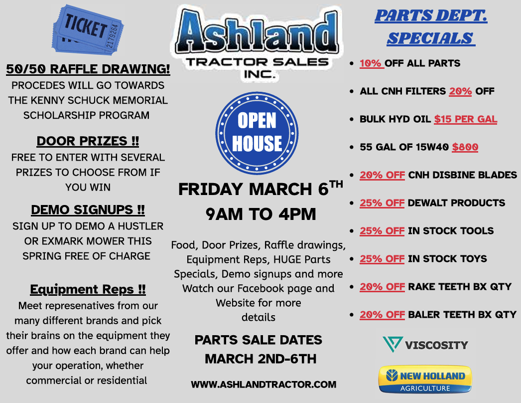 Ashland Tractor Sales Open House